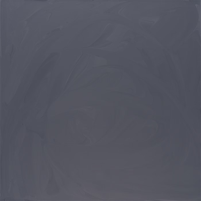 Ein abstraktes Gemälde, das durch einen tiefblauen Hintergrund mit sanften, wirbelnden Texturen gekennzeichnet ist, die ein Gefühl von Bewegung und Tiefe erzeugen. Die Oberfläche weist ein glattes Finish mit Variationen in der Intensität des Blaus auf, was ein beruhigendes, aber dynamisches visuelles Erlebnis suggeriert.
